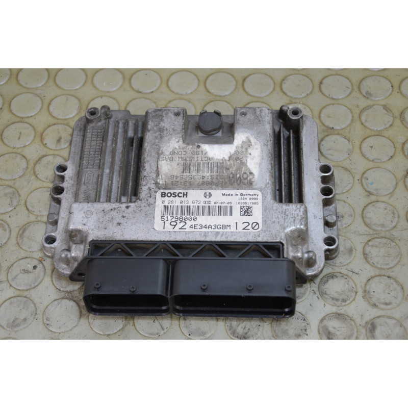 Centralina motore Fiat Stilo 1.9 Jtd dal 2001 al 2010 cod 51798000 0281013672  1764848077042