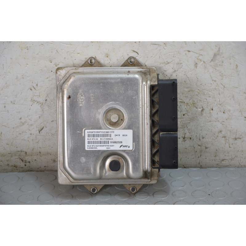 Centralina motore Fiat Punto Evo 1.3 Mjt dal 2008 al 2013 cod 51892328 mjd8f2.g2  1768386700264