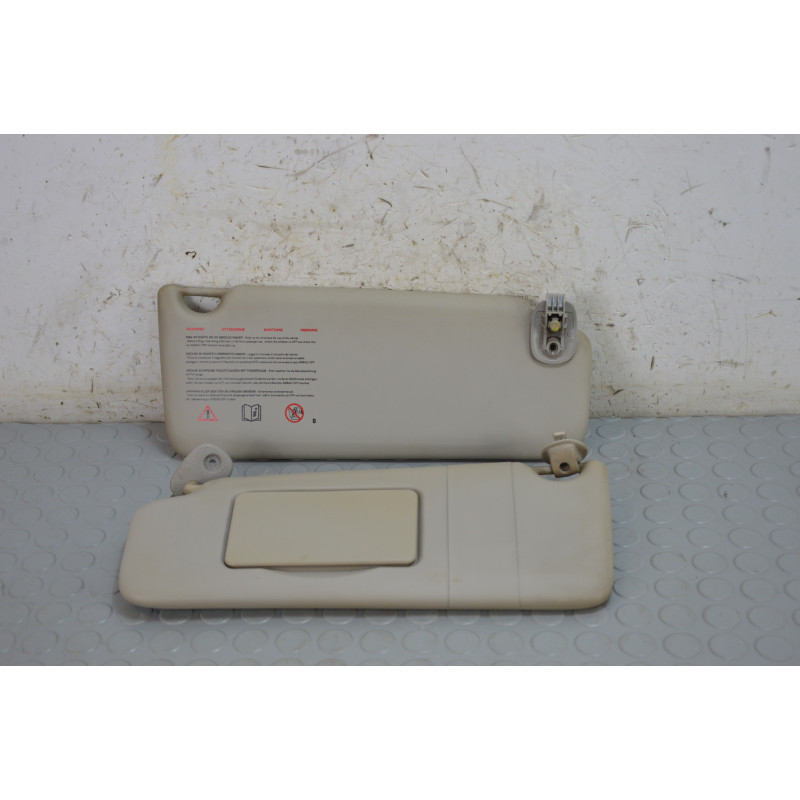 Coppia alette parasole dx sx Renault Twingo dal 2007 al 2012 cod 8200385101 8200809473  1769091106822