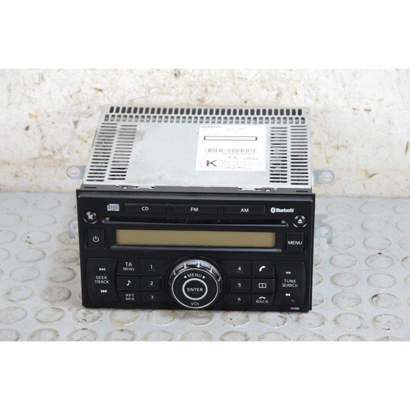 Stereo autoradio lettore cd Nissan Qashqai dal 2007 al 2010 cod 28185jd00a  1770372007271