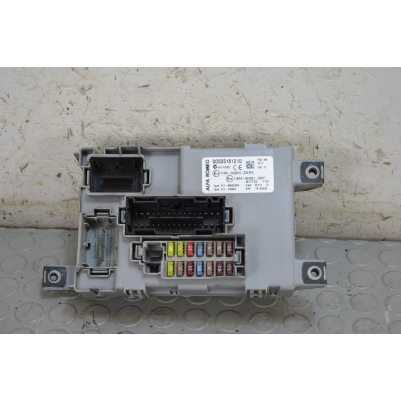 Centralina body computer Alfa Romeo Mito dal 2008 al 2011 cod 00505181210  1772723707434