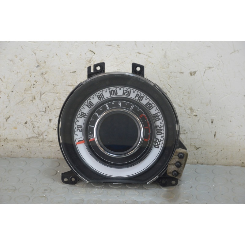Contachilometri quadro strumenti Fiat 500 1.2 b dal 2015 al 2020 cod 07356267030  1774436319089