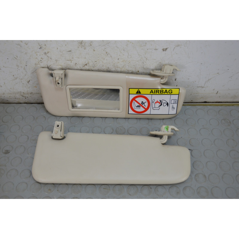 Coppia alette parasole dx sx Fiat 500 dal 2015 al 2020 cod 735643362 735717010  1774452774619