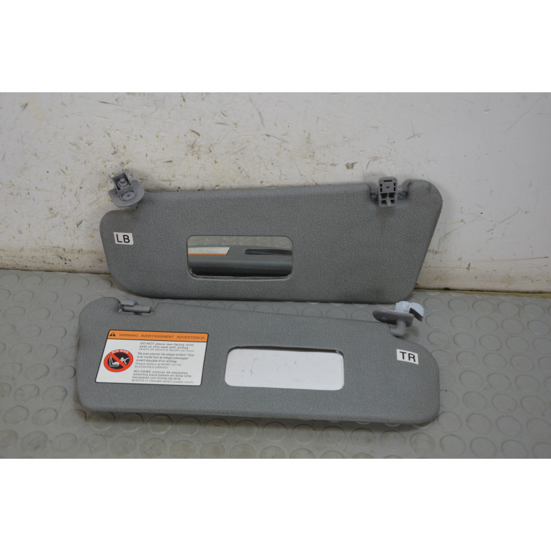 Coppia alette parasole dx sx Chevrolet Kalos dal 2005 al 2008 cod 96650112 96650100  1775143133333