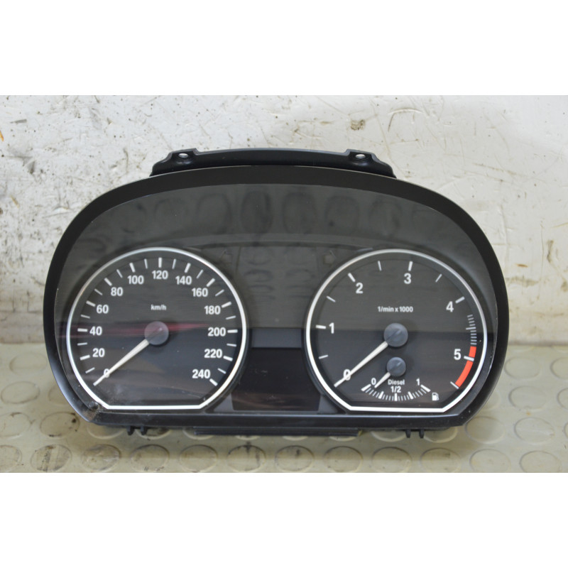 Contachilometri quadro strumenti Bmw Serie 1 E81 2.0 d dal 2007 al 2012 cod 9187046  1784559408997