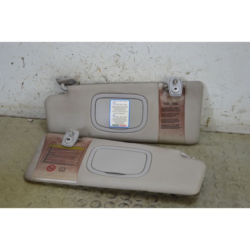 Coppia alette parasole dx sx Fiat Bravo dal 2007 al 2014 cod 735499987 735499994  1786029306727