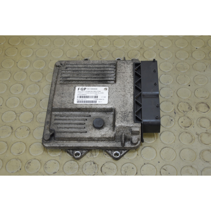 Centralina motore Fiat Punto 188 1.3 Mjt dal 2003 al 2011 cod 55186608 mjd6jf.p3  1791981393357