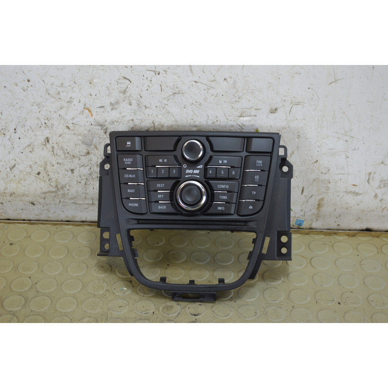 Frontalino pulsantiera comandi autoradio Opel Astra J dal 2009 al 2013 cod 13346053  1792144412199