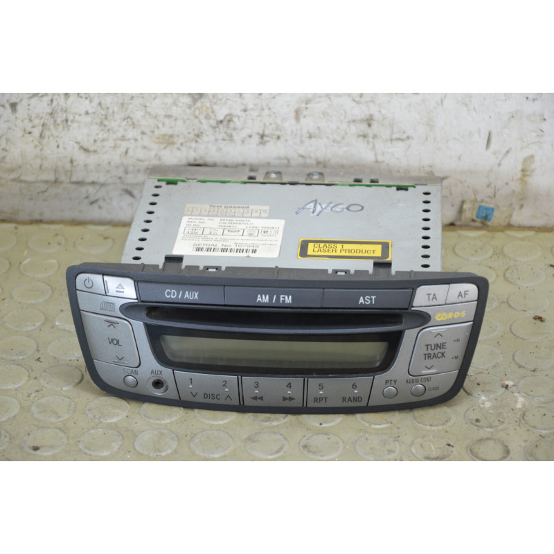 Stereo autoradio lettore cd Toyota Aygo dal 2005 al 2014 cod 86120-0h010  1792750999633