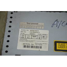Stereo autoradio lettore cd Toyota Aygo dal 2005 al 2014 cod 86120-0h010  1792750999633