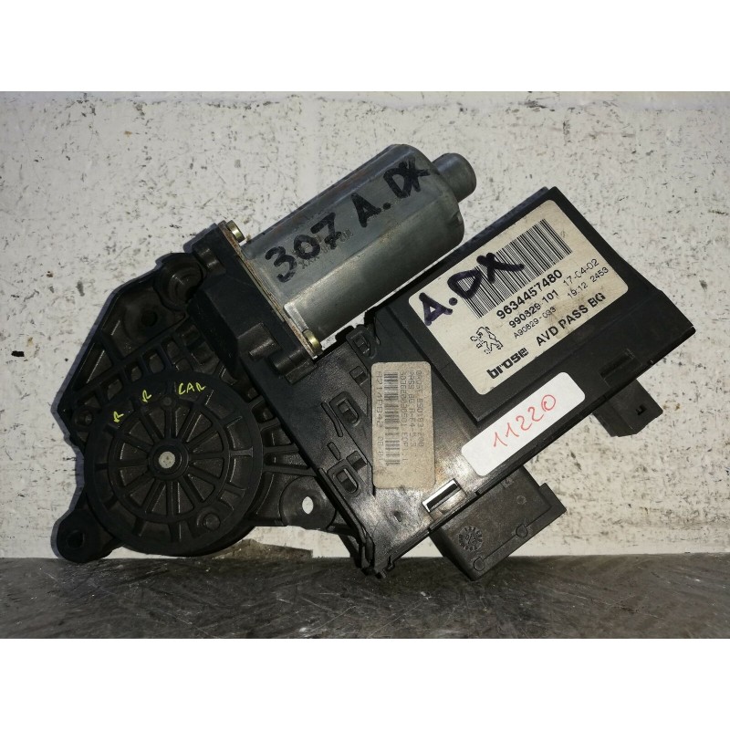 MOTORINO ALZAVETRO ALZACRISTALLI ANT. DX PEUGEOT 307 DAL 2001 AL 2009 COD. 96344  2400000047407