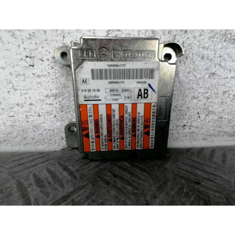 CENTRALINA AIRBAG OPEL AGILA B DAL 2007 AL 2014 2 SERIE COD.38910-52K81  2400000049067