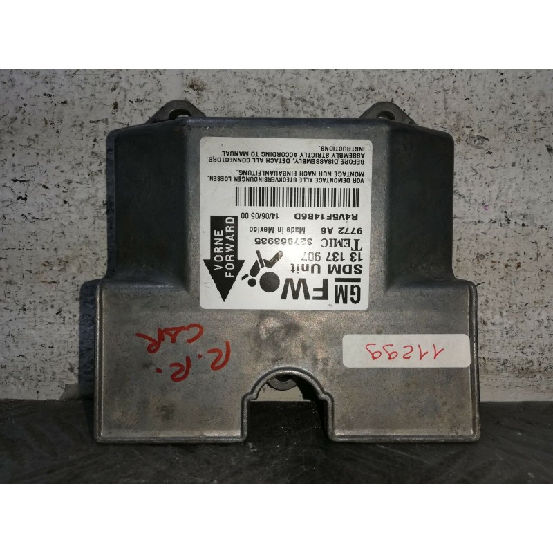 CENTRALINA AIRBAG OPEL ZAFIRA B DAL 2005 AL 2014 COD. 13137907  2400000048183