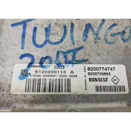 CENTRALINA MOTORE RENAULT TWINGO 1.2 B DAL 2007 AL 2015 2 SERIE  2400000001706