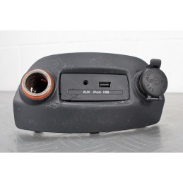 PANNELLO INGRESSI AUDIO AUX iPOD USB + ACCENDISIGARI KIA SOUL DAL 2009 AL 2014  2400000008124